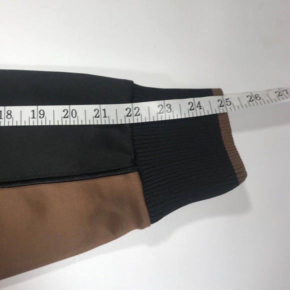 NWT Truth By Republic Mens Track Jacket MN00060M Size Medium Black/Coffee - Picture 9 of 11